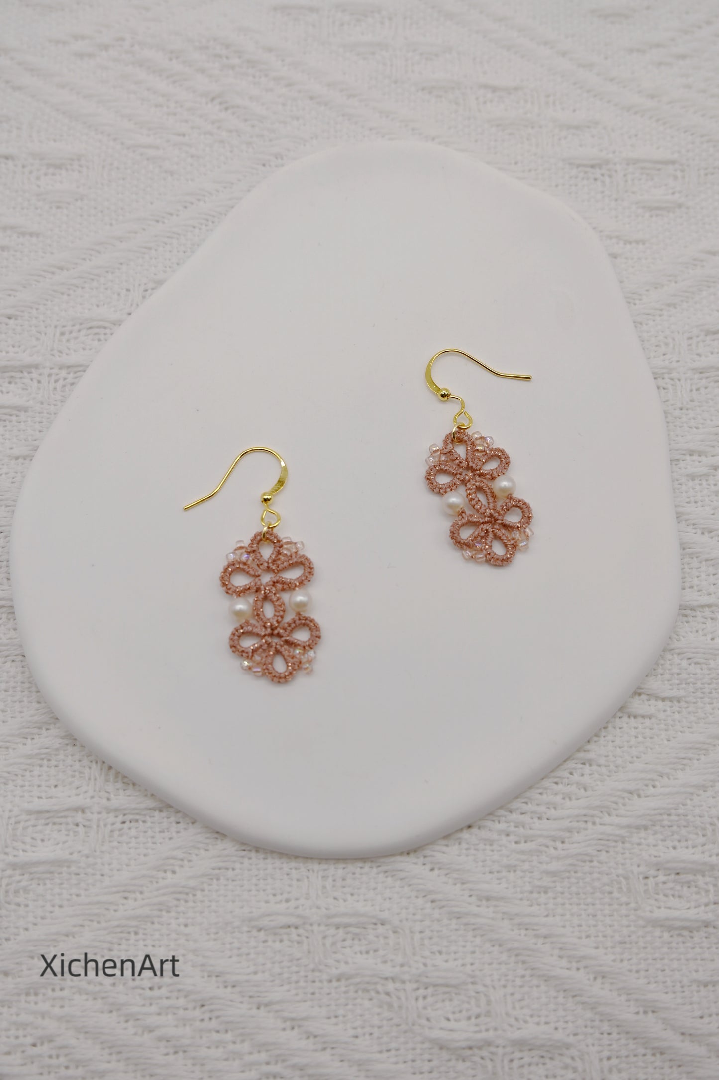 tatting Chinese style earring